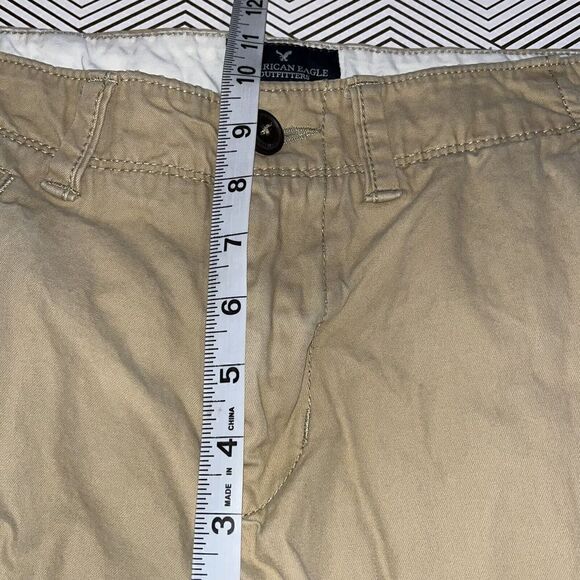 American Eagle Khaki Pants Original Straight Men's 30 X 30 Tan Classic Business - Picture 10 of 11